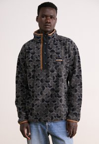 Columbia HELVETIA™ PRINTED HALF SNAP - Fleecová mikina - black retroscape