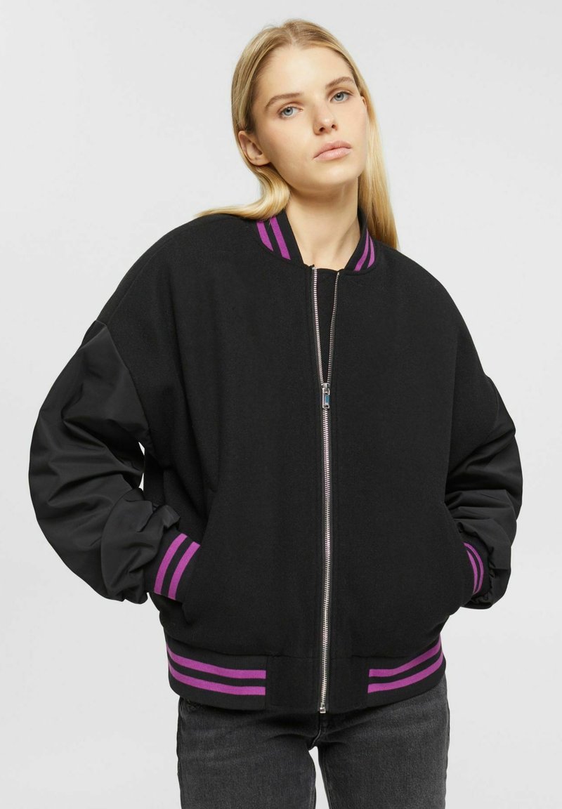 edc by Esprit Bomber Jacket black Zalando