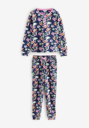 SET - Yöasusetti - navy botanical