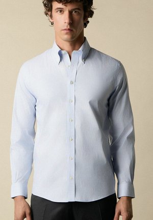 NON-IRON STRIPED OXFORD PINPOINT WITH BUTTON DOWN COLLAR - Camicia - hydrangea