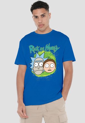 Cotton Soul, RICK AND MORTY FLOATING HEADS - Print T-shirt - royal blue