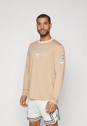 Nike Performance NBA CITY EDITION CHICAGO BULLS PREGAME TOP - Club wear - hemp/oatmeal/black