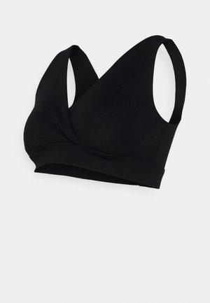 BRA NURSING WRAP - Kolmnurklõikega rinnahoidja - black