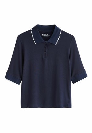REGULAR FIT - FITTED RIBBED COLLAR - Pólóing - navy blue