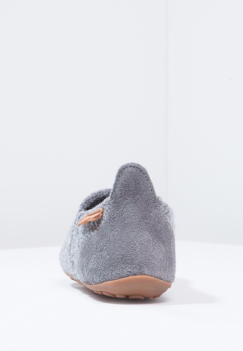 Bisgaard Uniseks wollen Sailor slippers voor kinderen, grijs, 34 EU