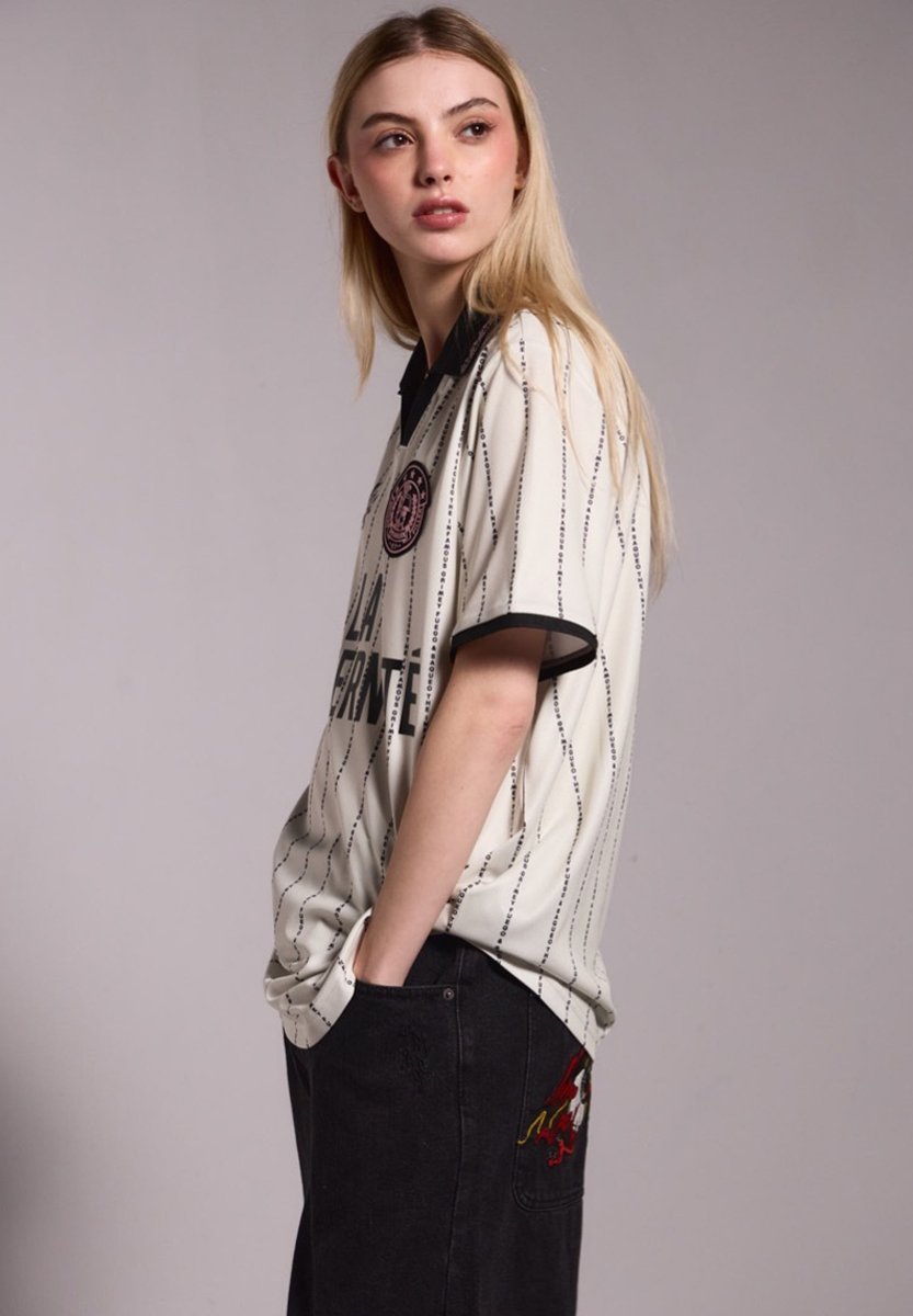 Grimey DE FÚTBOL LA FRATERNITE BRULER PILLER - Polo - off white