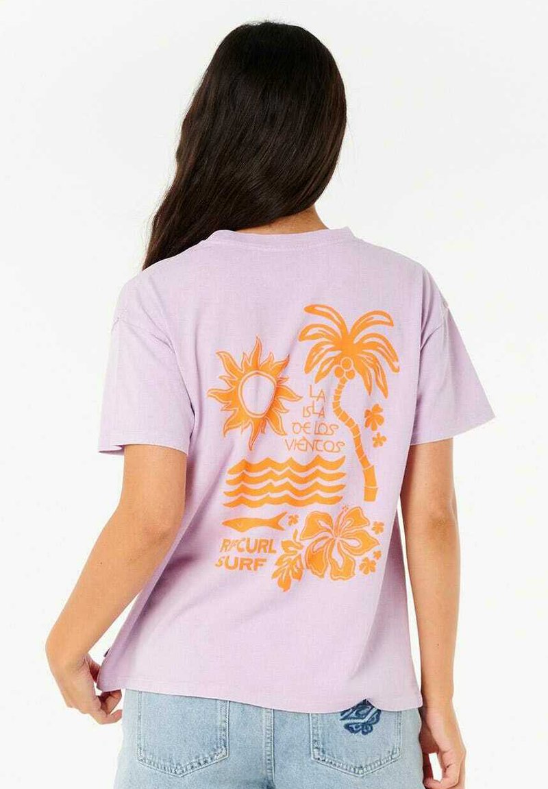 Rip Curl CALA NIGHTS RELAXED - T-shirt con stampa - lilac