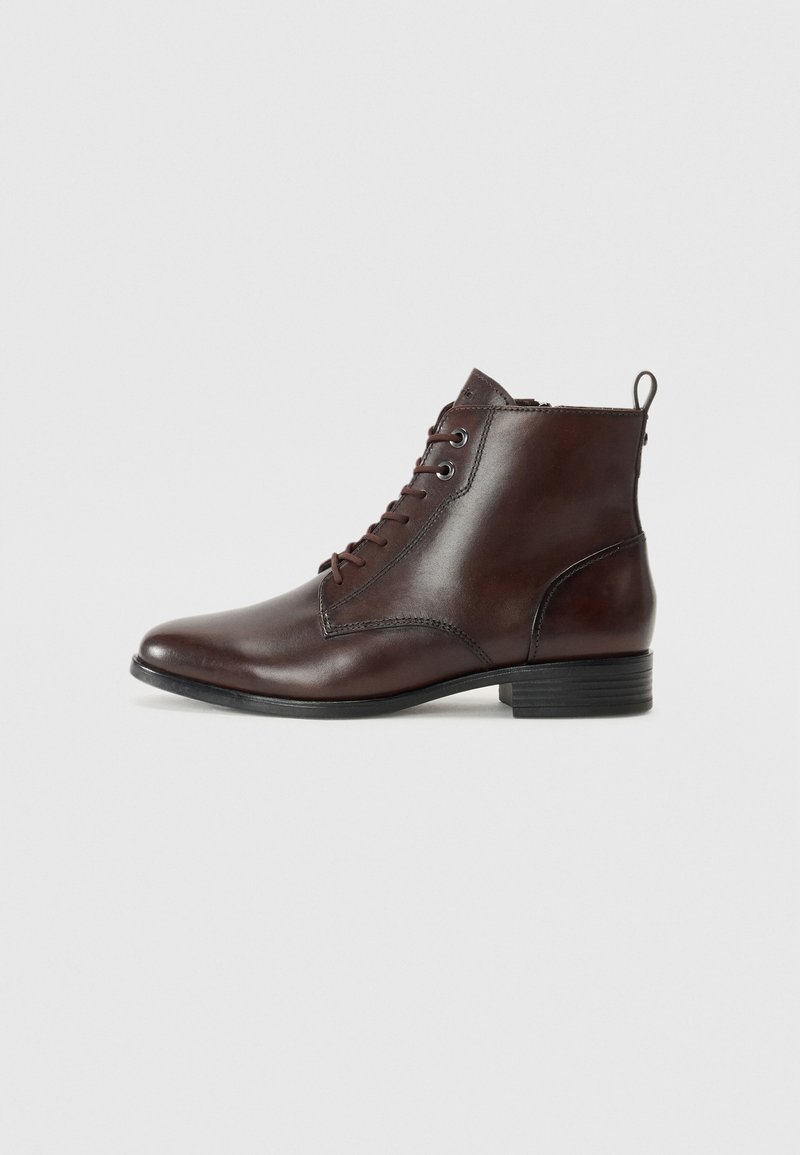 Tamaris Μποτάκια με κορδόνια - mocca