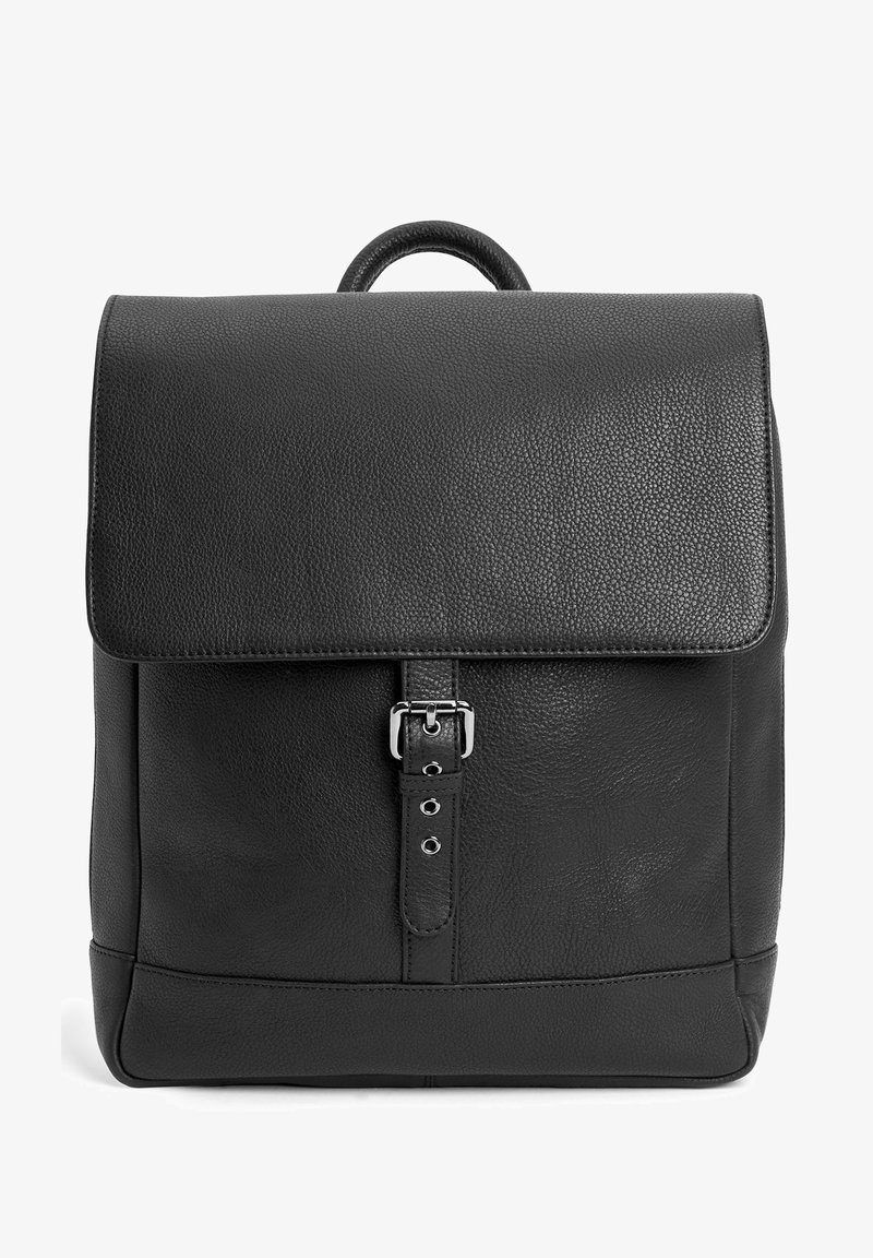 Next SIGNATURE LEATHER RUCKSACK BAG - Rucksack - black - Zalando