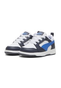 Puma REBOUND  - Tenisky - white hyperlink blue galactic gray