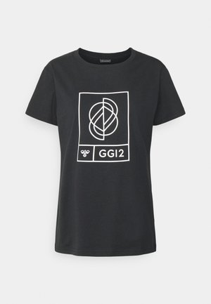 Hummel T-shirt con stampa - black