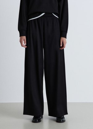 Calliope, PANTALONE GINNICO TINTA UNITA - Pantaloni - ultrablack