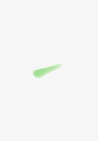 Grüne, längliche Tropfenform mit einem sanften Farbverlauf auf einem schlichten weißen Hintergrund.