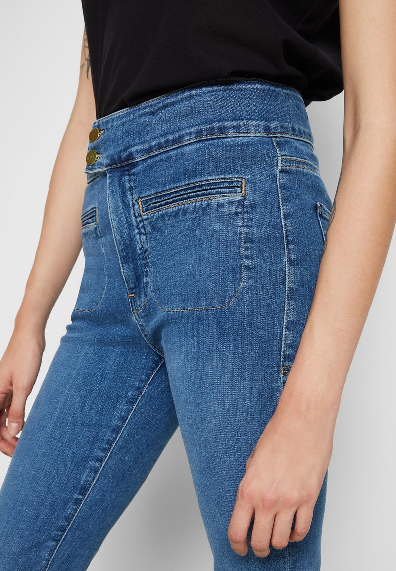 Damen Bekleidung | Frame Denim LE HARDY CROP FLARE Flared Jeans seaside/blue denim - HA26280 Damen Bekleidung | Frame Denim LE HARDY CROP FLARE Flared Jeans seaside/blue denim - HA26280