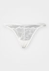 STRING THONG CK BLACK FLORAL LACE - Tange - chalk