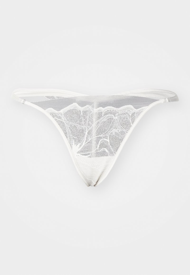 Calvin Klein Underwear STRING THONG CK BLACK FLORAL LACE - Tanga de ...