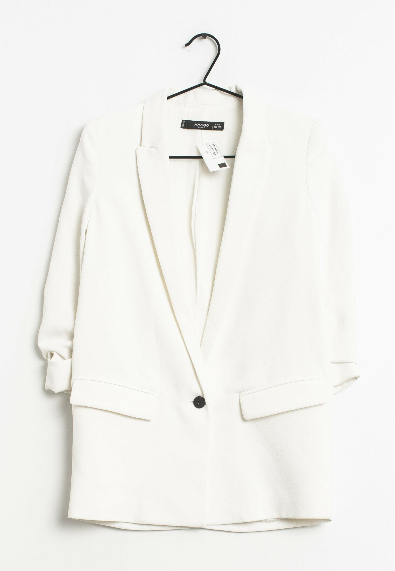 Mango Abrigo corto - white/blanco - Zalando.es