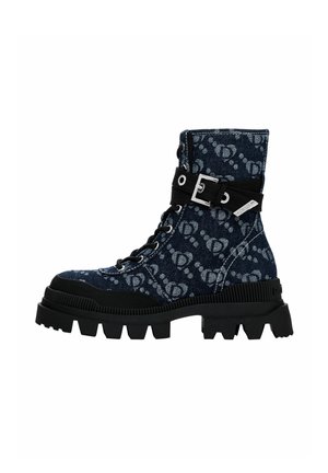Bottines à plateau - dark blue