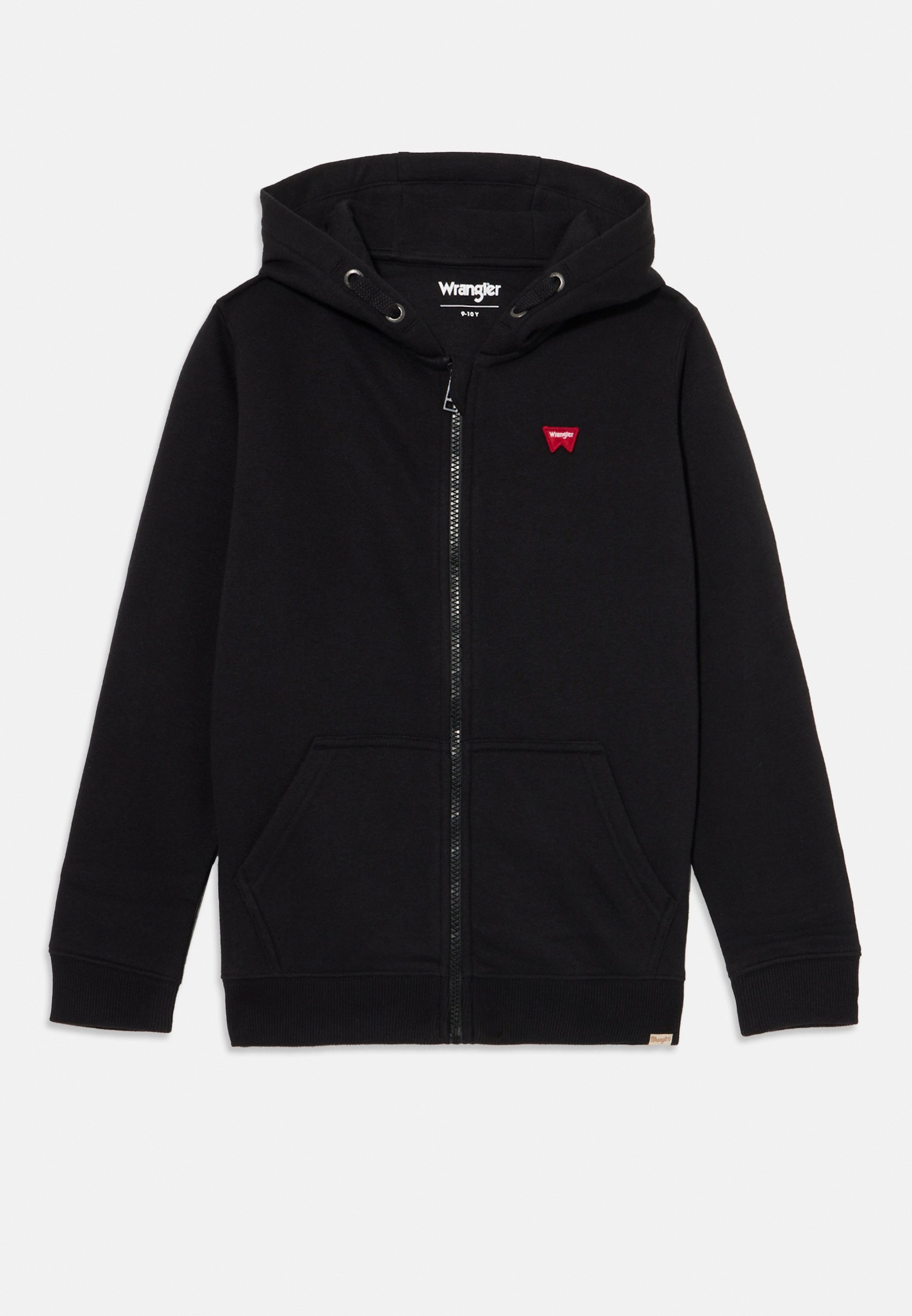Wrangler FESTIVAL BADGE HOODIE Sweat zippé black/noir