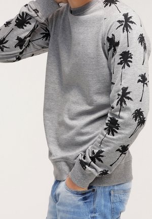 Collegepaita - mottled light grey