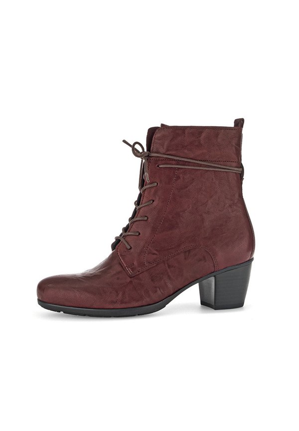 Schnürstiefelette - rot