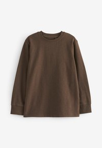 Next 4 PACK LONG SLEEVE COSY STANDARD - Hosszú ujjú felső - chocolate brown burgundy red tan brown moss green