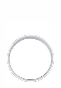 Õhuke, sile metallist rõngas, ümmargune kuju, poleeritud hõbedane viimistlus, ilma nähtavate mustrite või kaunistusteta, minimalistlik disain.