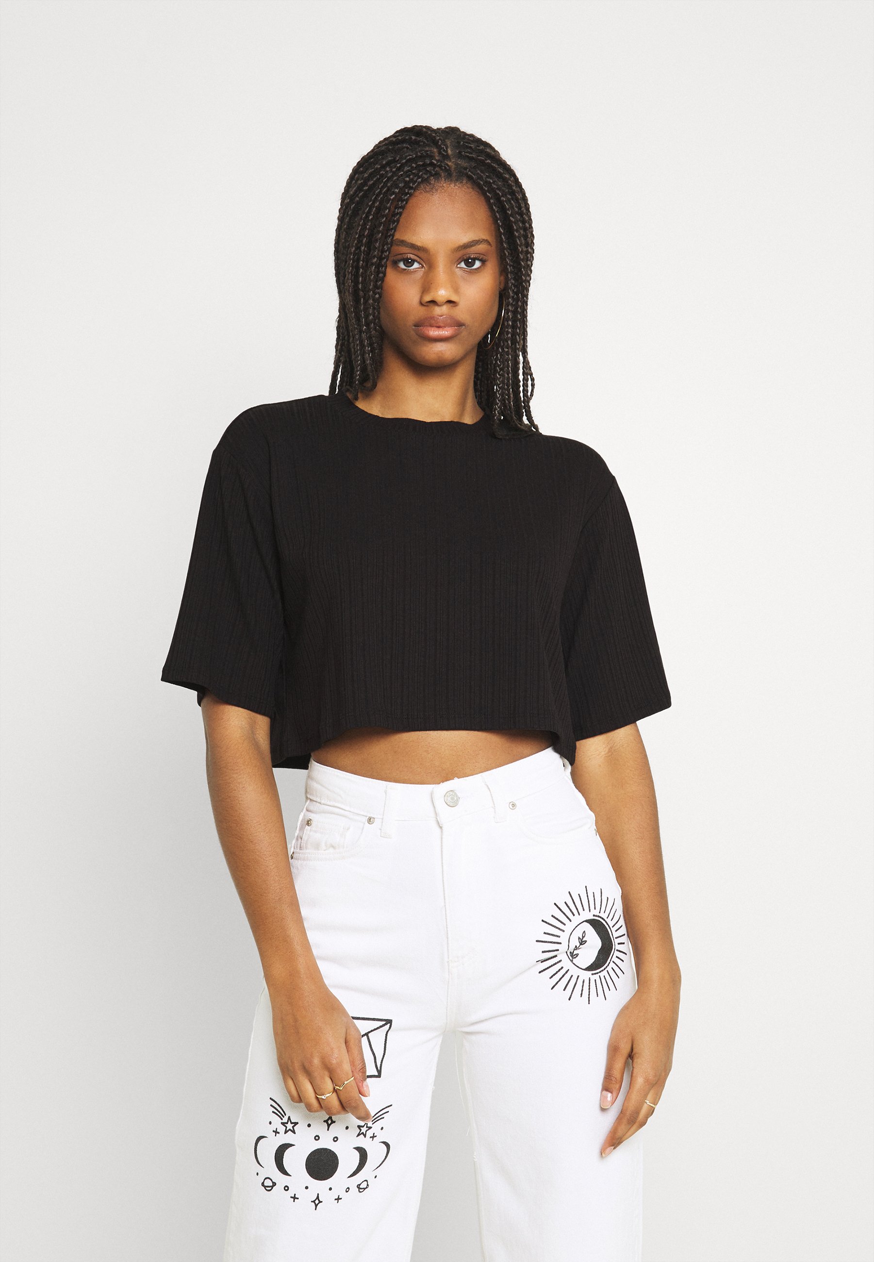 monki cropped shirt