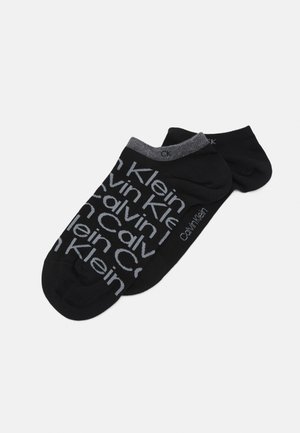 SNEAKER ALL OVER PRINT 2 PACK - Socquettes - black