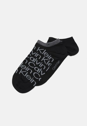 SNEAKER ALL OVER PRINT 2 PACK - Sporta zeķes - black