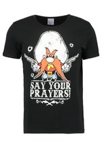 LOGOSHIRT Maglietta Looney Tunes Taz Trouble Maker – Uomo E Donna, 100% Cotone, Stampa Vintage, Taglie Fino A XXL