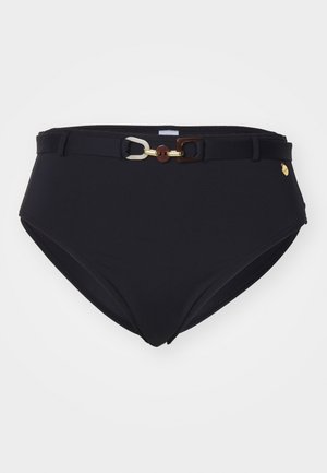 LASCANA PANTS HIGHWAIST BELT - Bikini bottoms - black