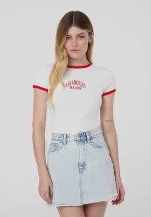 T-shirt con stampa - var rosso