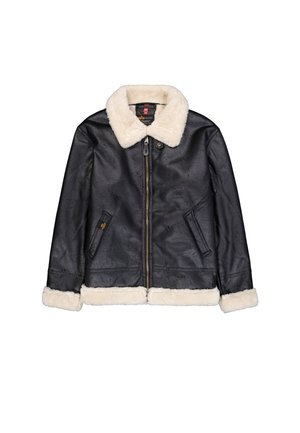 Alpha Industries, Chaqueta de cuero sintético - black