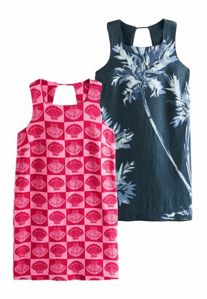 TALL FIT - Kasdienė suknelė - bright pink  red shell print