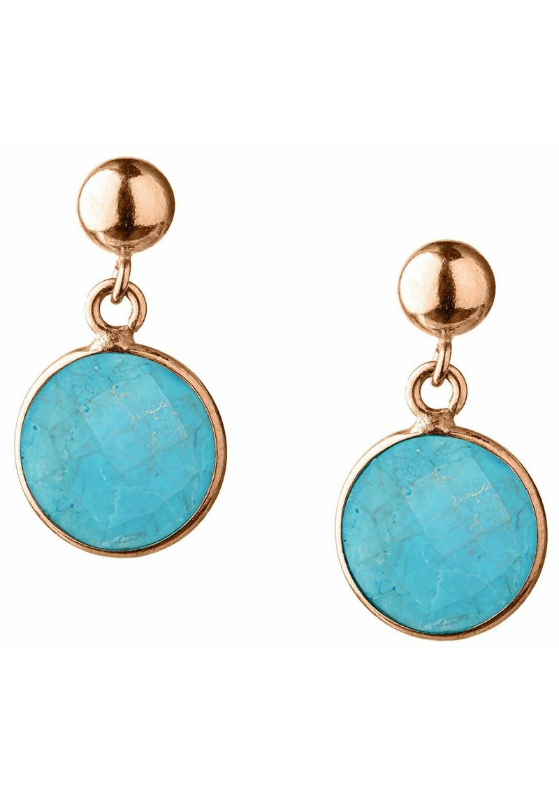 Damen Halsketten | Gemshine MIT TÜRKIS EDELSTEINEN. VERGOLDET Ohrringe türkis/rosegold/roségoldfarben - GR83347 Damen Halsketten | Gemshine MIT TÜRKIS EDELSTEINEN. VERGOLDET Ohrringe türkis/rosegold/roségoldfarben - GR83347