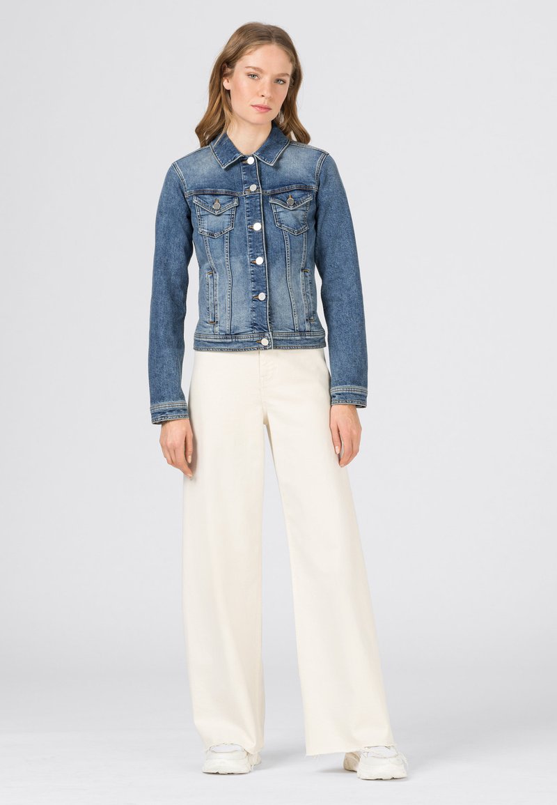 Damen Leichte Jacken | HALLHUBER SLIM FIT Jeansjacke vintage blue/blau - TB97071 Damen Leichte Jacken | HALLHUBER SLIM FIT Jeansjacke vintage blue/blau - TB97071