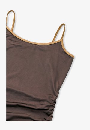 Ipekyol, IPEKYOL T-SHIRT T-SHIRT WITH CONTRASTING PIPING - Top - brown
