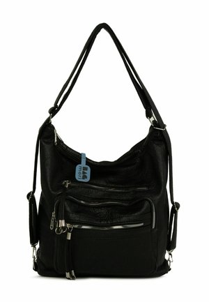 SLOUCHY SHOULDER  WITH FIVE COMPARTMENTS - Handtas - black