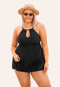 Cupshe HALTER NECK CUTOUT SET - Maillot de bain - black