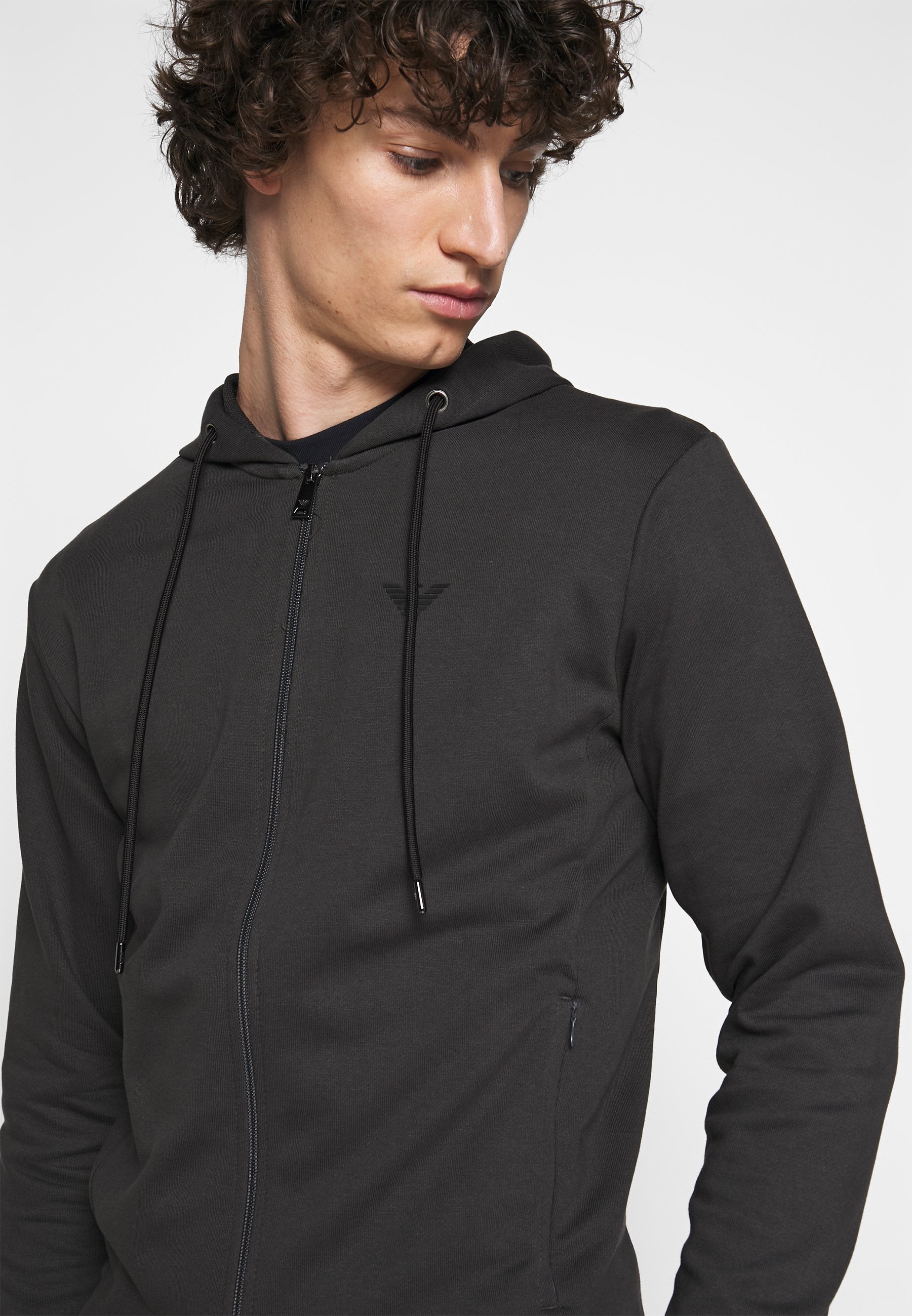 emporio armani zip up hoodie