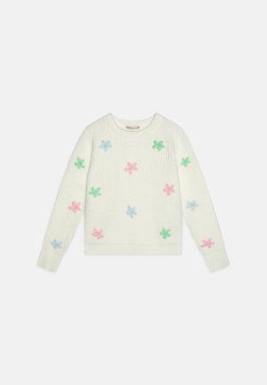 KOGVIRA LIFE FLOWER O-NECK - Pulover - cloud dancer/begonia pink/clear sky/spring bouquet