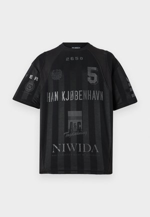 FOOTBALL TEE UNISEX - Tricou cu imprimeu - black