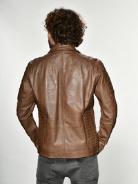 Maze WILLIAM - Lederjacke - hazelbrown