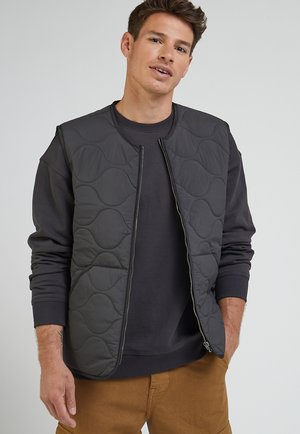 VEST - Waistcoat - washed black