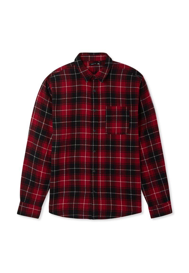 Camicia A Quadri In Flanella Per Ragazzo – Rosso Bufalo, Maniche Lunghe (8-9 Anni), Cromoncent - 3