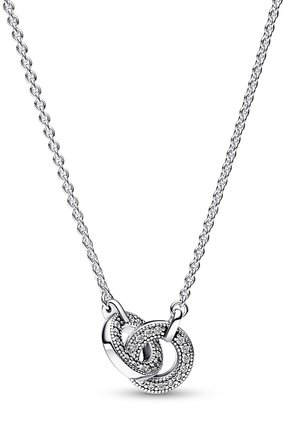 INTERTWINED PAVÉ - Collana - silver coloured