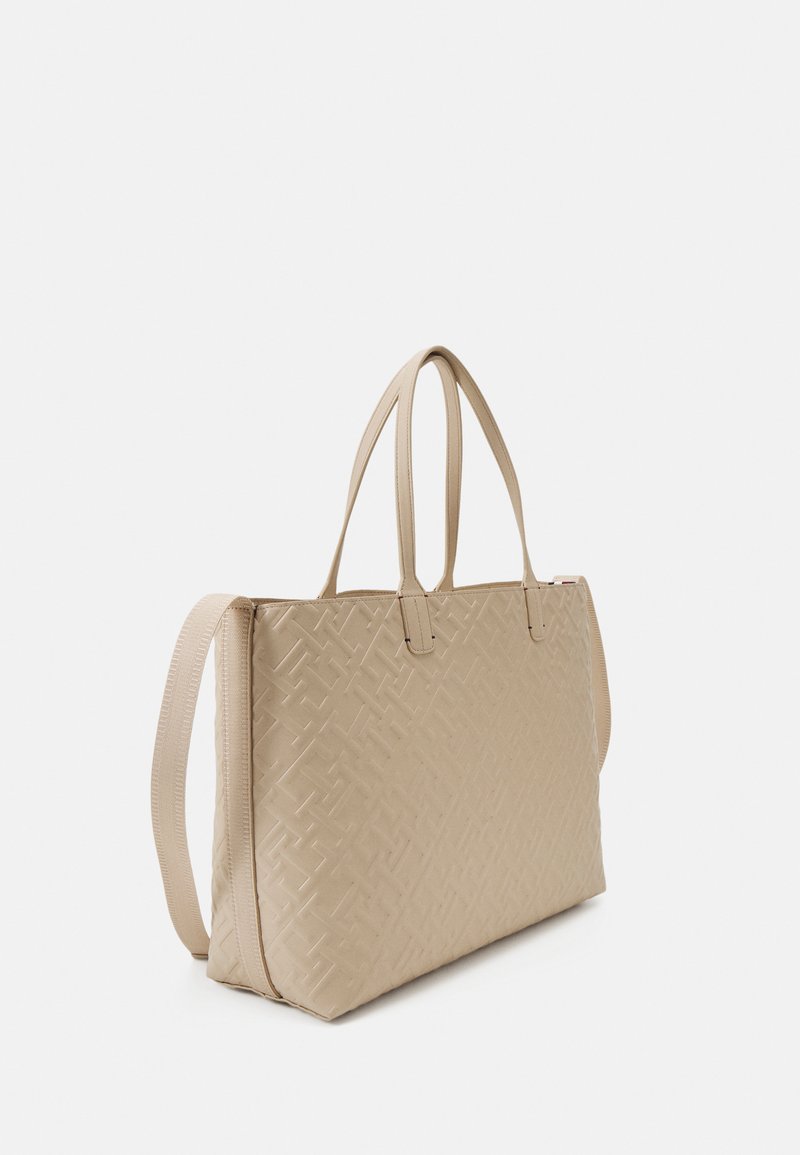 Tommy Hilfiger ICONIC MONO - Shopping Bag - merino/beige - Zalando.de