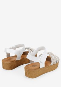Bosanova RAFIA  - Sandalias con plataforma - blanco