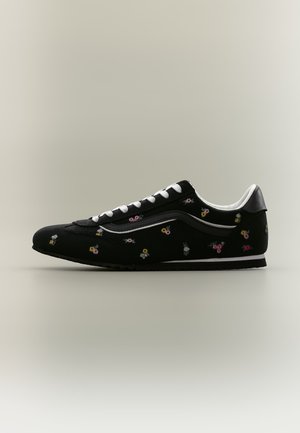 Vans, SUPER LOWPRO - Baskets basses - floral embroidery black/pink